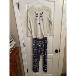 North Pole Christmas Reindeer PJs size 10/12